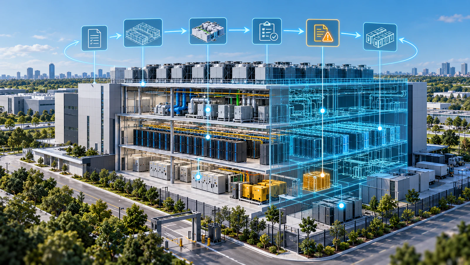 The Self-Auditing Data Center: Digital Twin to Reference-Design Feedback