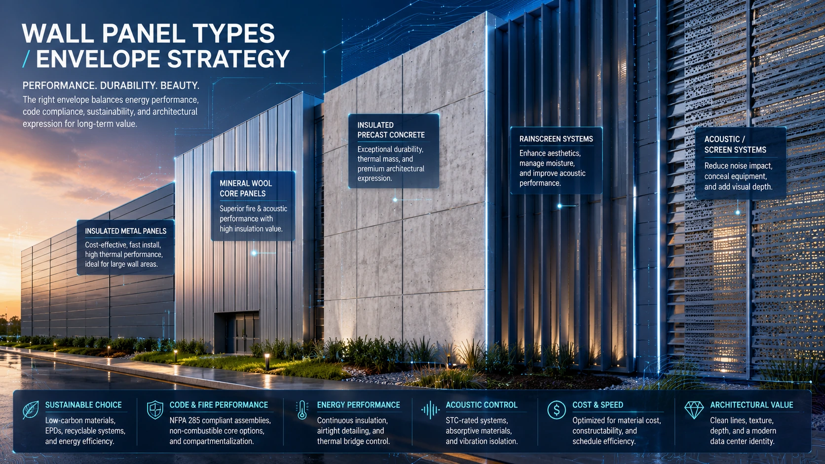 Wall panel strategy comparison