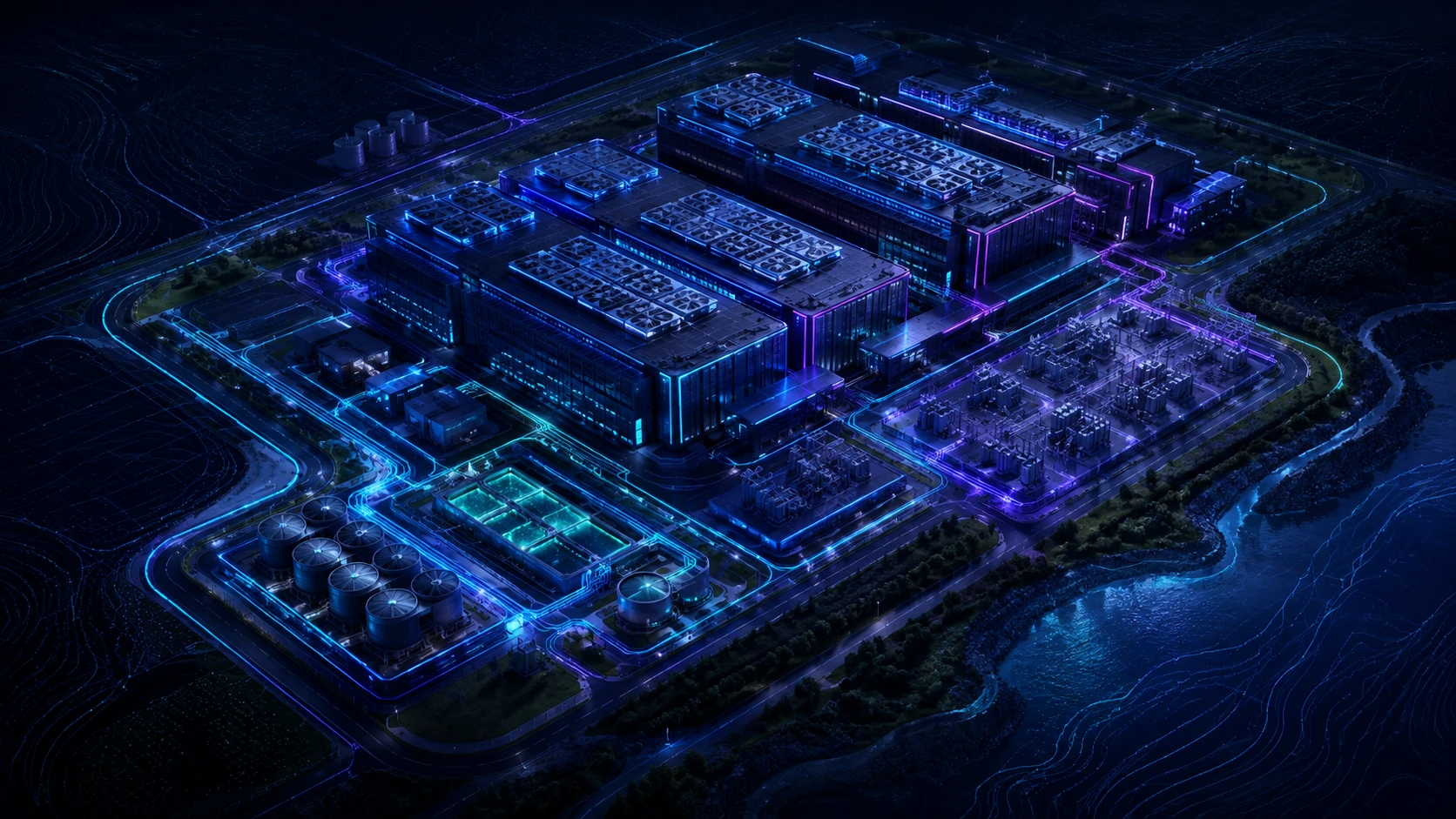 More Compute, Less Land, Less Water: Designing Resource-Efficient Data Center Campuses