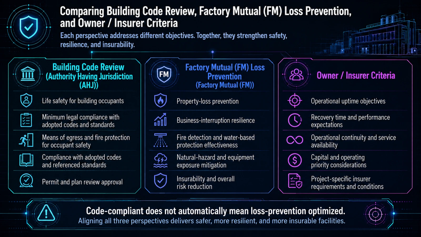 Data center site hazard screening for natural hazards, access, drainage, utilities, and adjacent exposures.