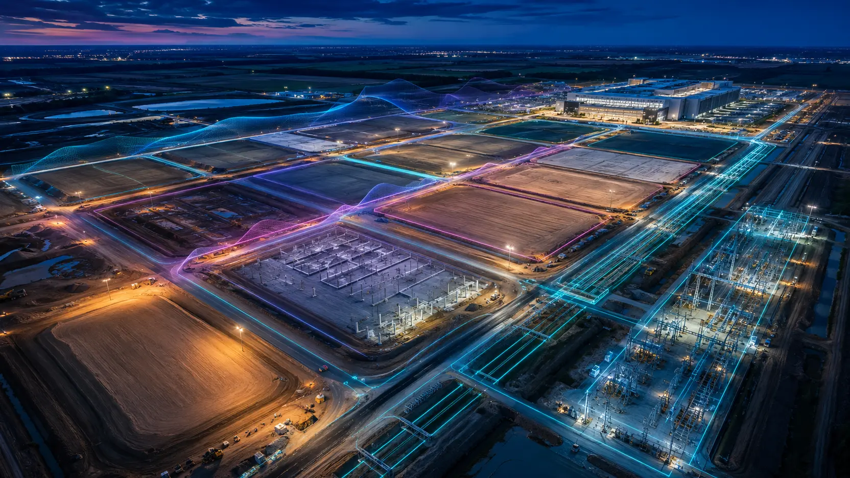 Data Center Pad-Ready Delivery After Entitlement Approval